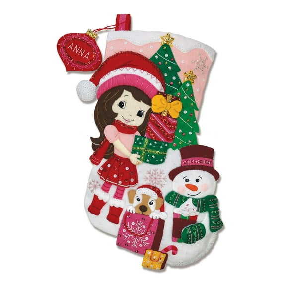 Little Miss Christmas Stocking Kit by MerryStockings