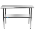 thumbnail image 1 of 18" X 30" AmGood Stainless Steel Work Table | NSF Metal Prep Table | Commercial & Residential Kitchen Laundry Garage Utility Bench, 1 of 5
