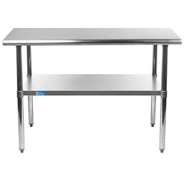 18" X 30" AmGood Stainless Steel Work Table | NSF Metal Prep Table | Commercial & Residential Kitchen Laundry Garage Utility Bench
