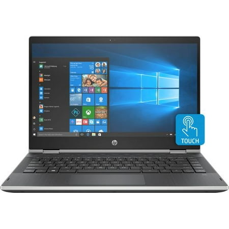 HP Pavilion x360 Laptop 14m-cd0001dx - Flip design - Intel Core i3 8130U / 2.2 GHz - Win 10 Home 64-bit - UHD Graphics 620 - 8 GB RAM - 500 GB HDD - 14" touchscreen 1366 x 768 (HD) - Wi-Fi 5 - HP finish in natural silver and ash silver in a vertical brushed pattern - kbd: US