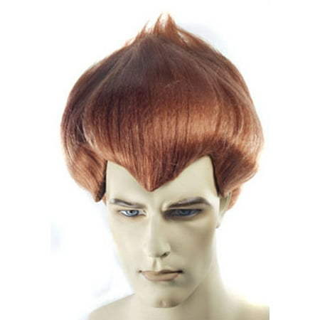 Jimmy Neutron Wig Boy Genius James Issac Mens Adult Costume Auburn Hair