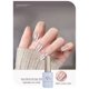 thumbnail image 3 of MIANEL 12ML 1-12 Uds cuentas de vidrio Gel de ojo de gato esmalte de uñas Flash blanco Spar Color desnudo esmalte de uñas magnético uñas blancas uñas de verano, 3 of 5