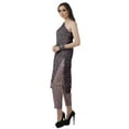thumbnail image 3 of Moomaya Womens Printed One Shoulder Double Bell Sleeve Kurti Pant Set Ethnic Clothing Sets For Women, 3 of 7