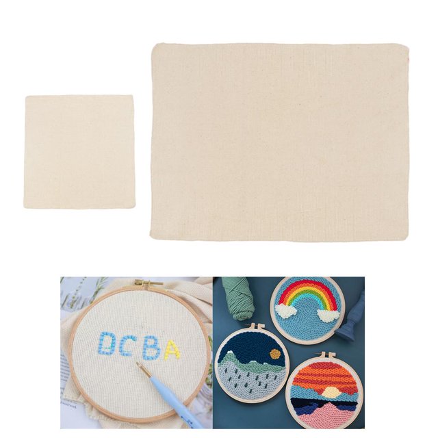 Cotton work Fabric, 's Cloth Punch & Pinch , Machine Embroidery and DIY Cloth for work BLESIY Alfombra Enganche Punzón Aguja