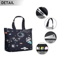 thumbnail image 2 of Sci-fi Lovers Weekender Bag Featuring Nebula Cosmic Alien Artwork Lightweight Travel Tote with Multiple Compartments for Camping Weekend Trips, 2 of 5