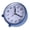 Deep Blue, variant on Yihuala 4inch Super Silents Analogs Alarm Clock NonTicking Clock with Battery Operated for Adults and Bedroom