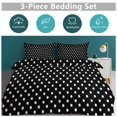 thumbnail image 5 of 3 Pcs Soft Bedding Set, Includes 1 Duvet Cover with Zipper And 2 Pillow Shams,Small Dots Pattern Full(79"×90"), 5 of 8