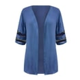 thumbnail image 5 of Cardigan Ouvert devant pour Femmes Manches Courtes Cardigan Léger Casual Fall Jacket Tops, 5 of 5