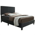 thumbnail image 3 of Home Square 2-Piece Set with Twin Panel Bed & Chest Bedroom Dresser in Black, 3 of 14