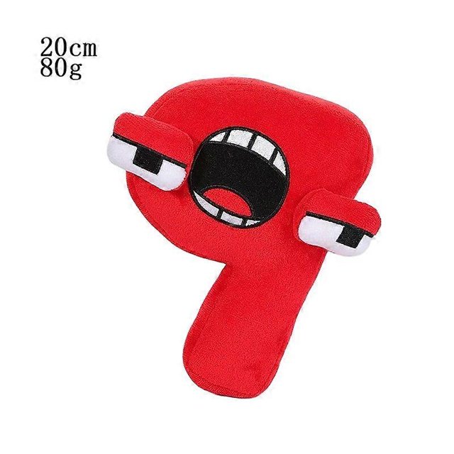Juguetes de peluche con alfabeto Lore, dibujos animados, números, letras del 0 al 9, almohada educativa para niños, regalo de cumpleaños para niños, decoración navideña kawaii, 20 cm, 9,20 cm, 9