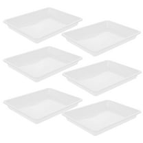 STOBOK Storage Holder For Puzzles Puzzle Sorter Trays White PP 6Pcs