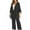 Black, variant on Womens Fashion New Loose Casual Solid Color Cardigan Long Sleeved Pants Two-piece Set Trendsetting Women's Apparel