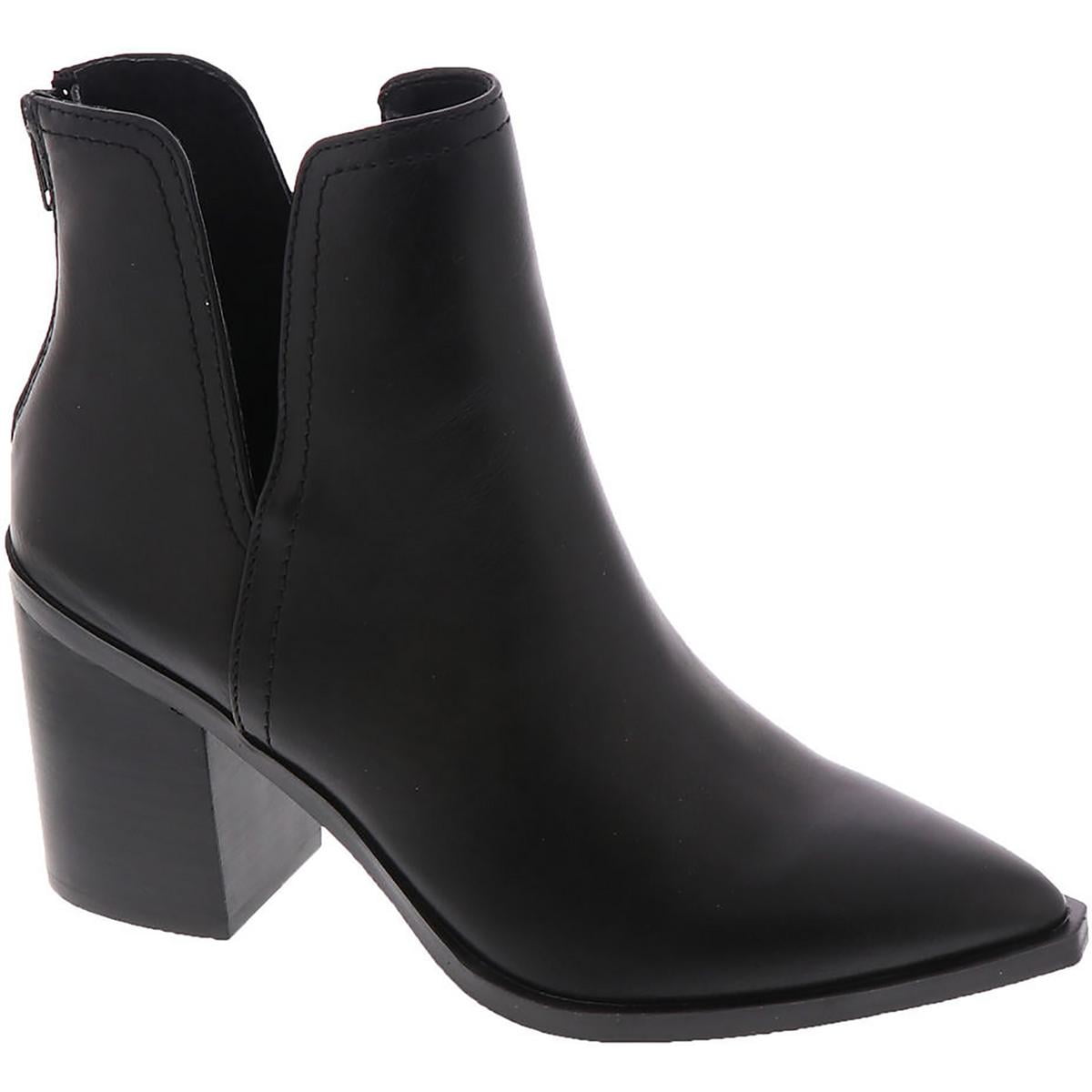 Steve Madden Womens Novita Pointed Toe Block Heel Ankle Boots Walmart