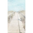 thumbnail image 2 of Villa, Mlli 9x14 Black Ornate Wood Framed with Double Matting Museum Art Print Titled - Lets Walk To The Beach, 2 of 4