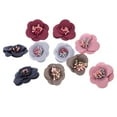 thumbnail image 6 of 10x Fabric Flower Embellishments for Applique Hair Bow Decor, 6 of 8