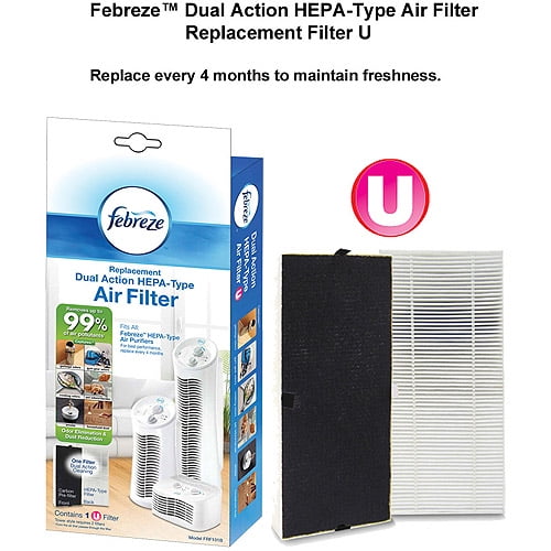 Febreze Tower Air Purifier FHT190V, Gray HEPA Type Filter