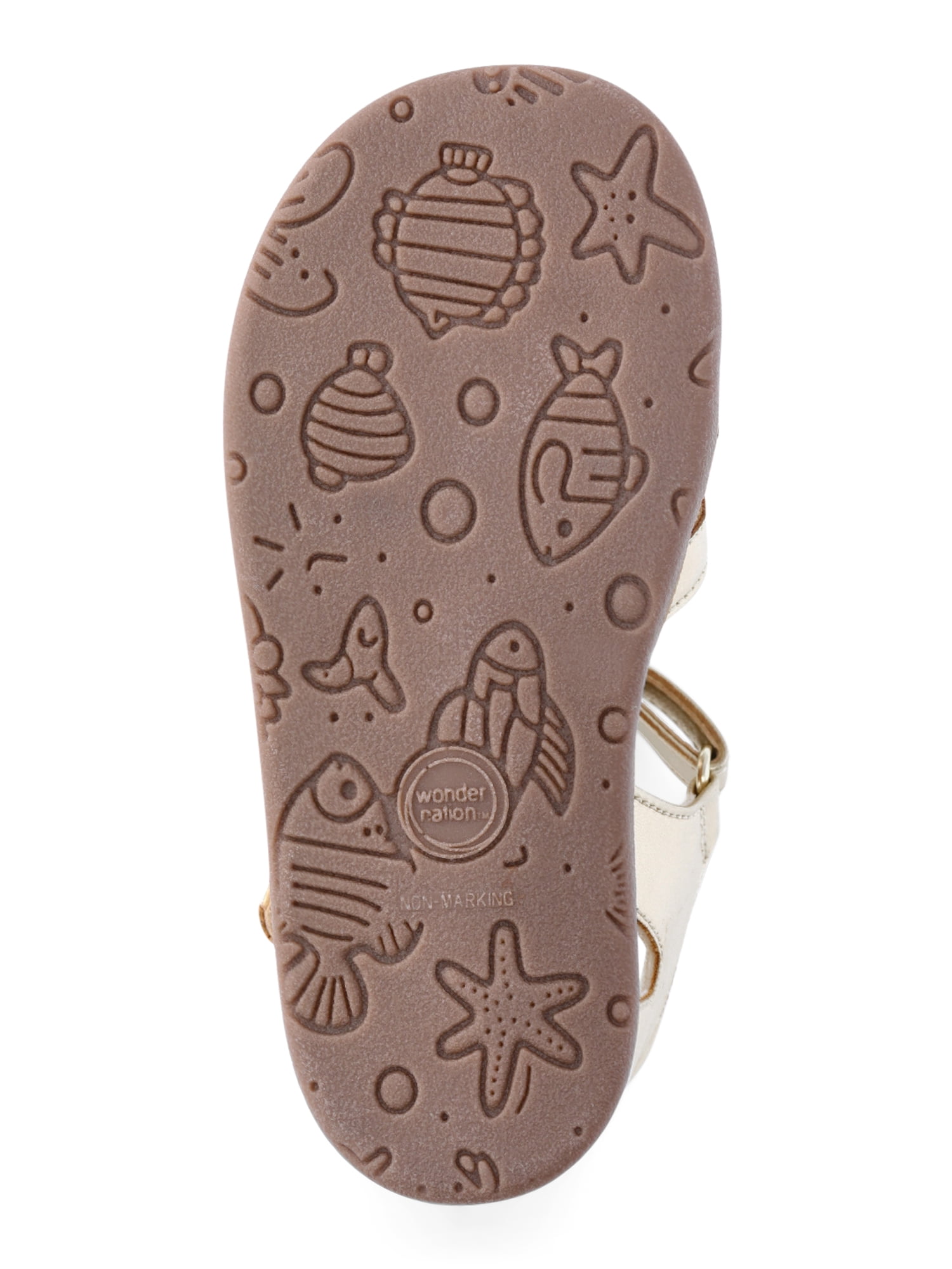 Wonder Nation Baby & Toddler Girl Flower Sandals