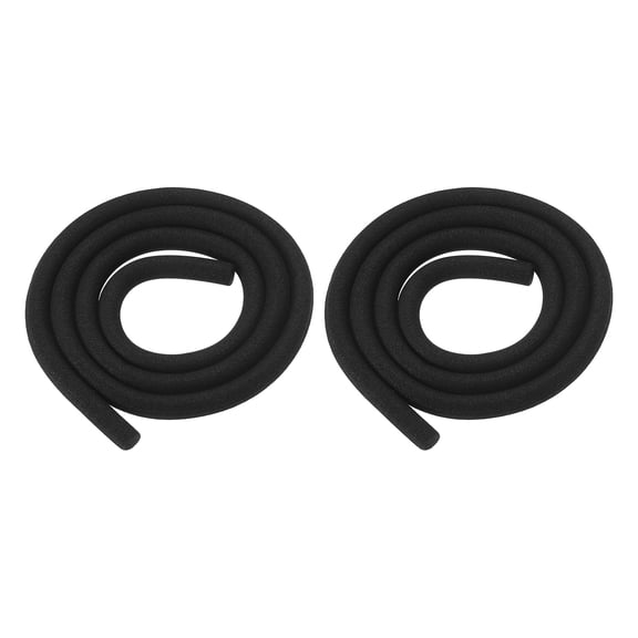 Uxcell EVA Foam Dowels 3/16"x1.6ft High Density EVA Cosplay Foam Black 2 Pcs, Round Soft Lightweight,Craft Stick Tubing,Versatile Cylinder Rods for DIY Modeling Props,Trim Costumes