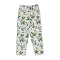thumbnail image 4 of Xecao Lilies Flowers Women's Straight Lounge Pajama Pants: The Epitome of Relaxed Sleepwear, 4 of 9