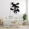 thumbnail image 2 of Modern Silhouette Brushed Shape Abstract Graphic Art Gallery Wrapped Canvas Print Wall Art, 2 of 7