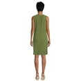 thumbnail image 3 of Time and Tru Women's Sleeveless Double Cloth Dress, 3 of 5