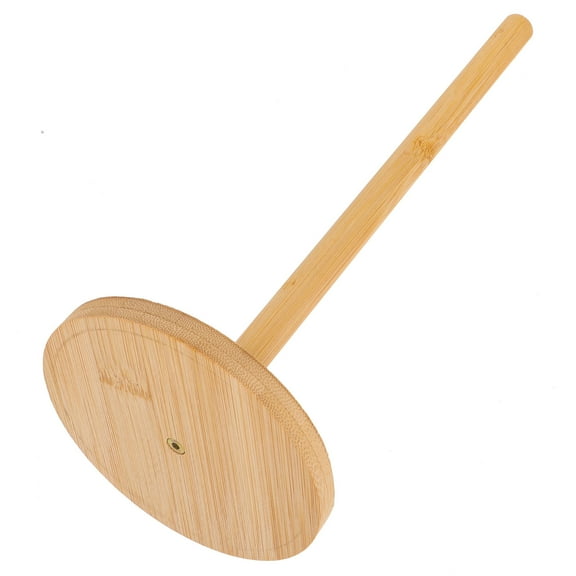 ROSENICE 1Pack Beige Bamboo Toilet Paper Holders for Home Users Vertical Paper Holding 11.4X4.5X4.5In