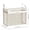 White L, variant on Feledorashia Clear PVC Storage Bin, Transparent Clothes Organizer Box, Foldable Zippered Storage Container with Reinforced Handles, Waterproof Durable Material for Home and Travel Use