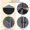 thumbnail image 2 of Abba Patio 12' x 20' Storage Shelter Tent, Outdoor Carport for Motorcycle, ATV, Bike or Garden Tools, Gray, 2 of 7