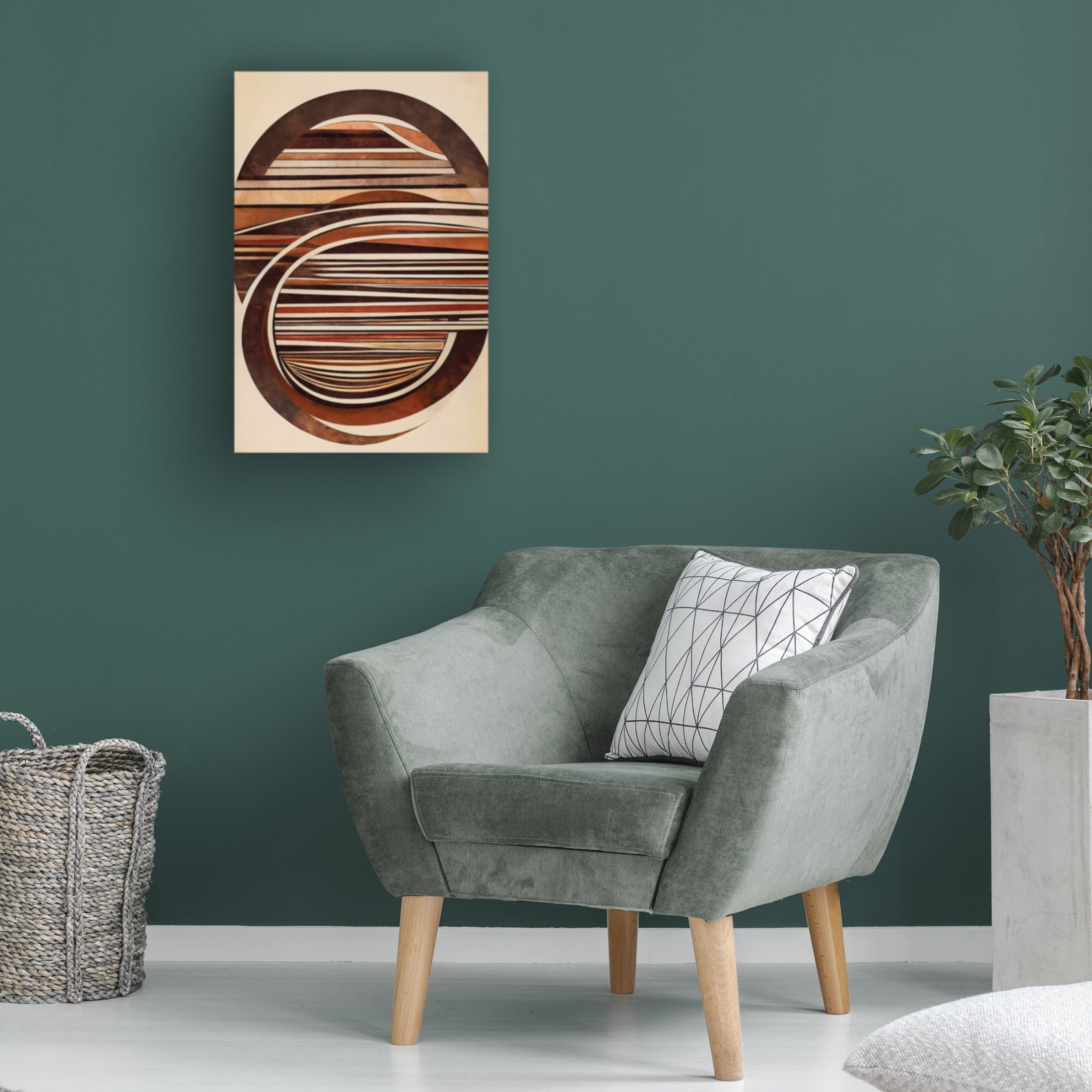 Canvas Wall Art - Treechild 'Curved Wood' Wall Art for Living Room, Bedroom, or Office D?cor by Trademark Fine Art - 12 x 19 Inches