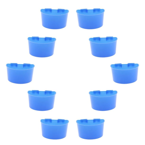 10 comederos y bebederos para palomas, conejos, hámsteres pequeños y felinos. Sin olor. L