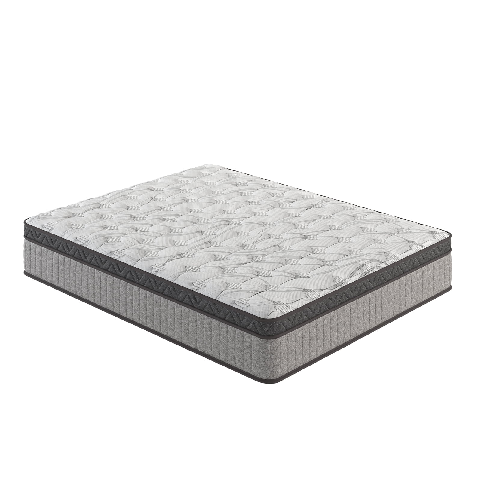 12'' Full Mattress, Full Size Mattress in a Box, Modern New Diamond Innerspring Hybrid and Cooling Gel Memory Foam Mattresses, Pressure Relief & Motion Isolation, RV Medium Firm Mattress