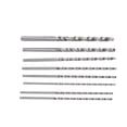 thumbnail image 2 of Kit de 8 brocas helicoidales HSS para procesamiento de agujeros en metal y madera, 4 mm-10 mm, extra largas, 200 mm, 2 of 14