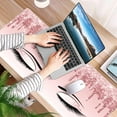 thumbnail image 6 of Pink Glitter Women Eyelash Desk Mat, Desk Accessory, Cute Workspace, Trendy Workspace, Trendy, 35.4x15.7in Large Gaming Mouse Pad, Cute Desk Topper, Pretty Desk Pad, 6 of 6