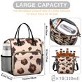 thumbnail image 5 of Beige and Brown Of Leopard Print Womens Lunch Box for Work,Insulated Large Lunch Bag for Tween and Teen,Loncheras Para Mujer,Leakproof Adult Lunch Bag for Work,Beach,Travel,Picnic,Camping, 5 of 7
