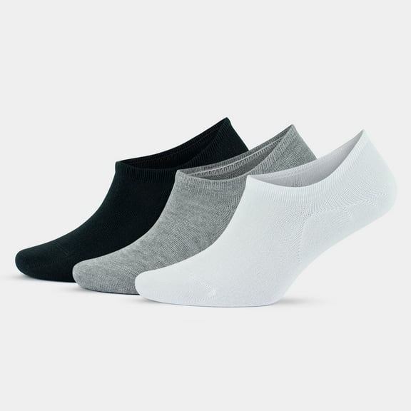 GoWith Bamboo No Show Socks for Men | Thin Invisible Dress Socks | 3 Pairs | Model: 3103
