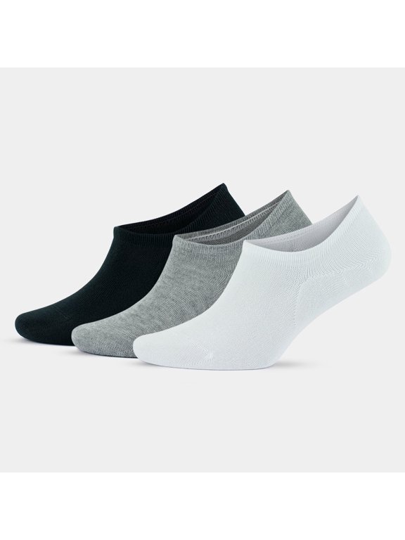 Bamboo No Show Socks for Men | Thin Invisible Dress Socks | 3 Pairs | Model: 3103