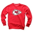 thumbnail image 2 of Youth Wes & Willy  Red Kansas City Chiefs Reversible Fleece Pullover Sweatshirt, 2 of 3