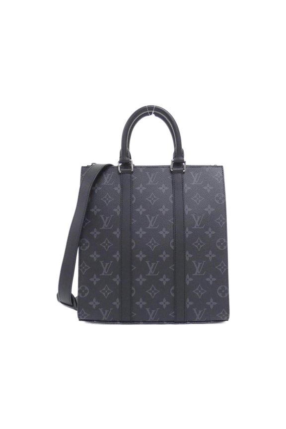 Pre-Owned Louis Vuitton Monogram Eclipse Sac Plat Cross M46098 Handbag