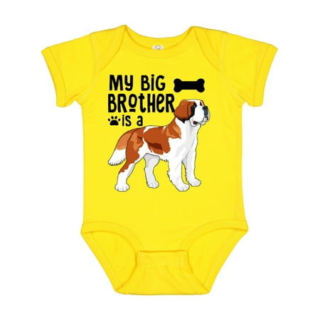 

Inktastic My Big Brother is a Saint Bernard Gift Baby Boy or Baby Girl Bodysuit