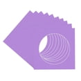 thumbnail image 3 of Pansy Purple Picture Frame Mat for 14x14 Frames - Circle Opening for 12x12 Photos - 10 Mats, 3 of 7