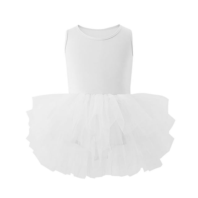 Robe de Ballet pour Fille 2-6 Ans Mode Professionnelle Enfants Robe de Fête Dansante Costume de Performance Robe de Princesse Robe de Mariage