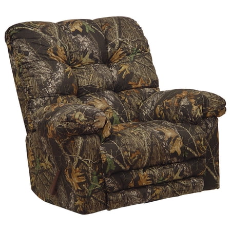 Catnapper Magnum Camo Chaise Rocker Recliner, Big Man, Heat and Massage