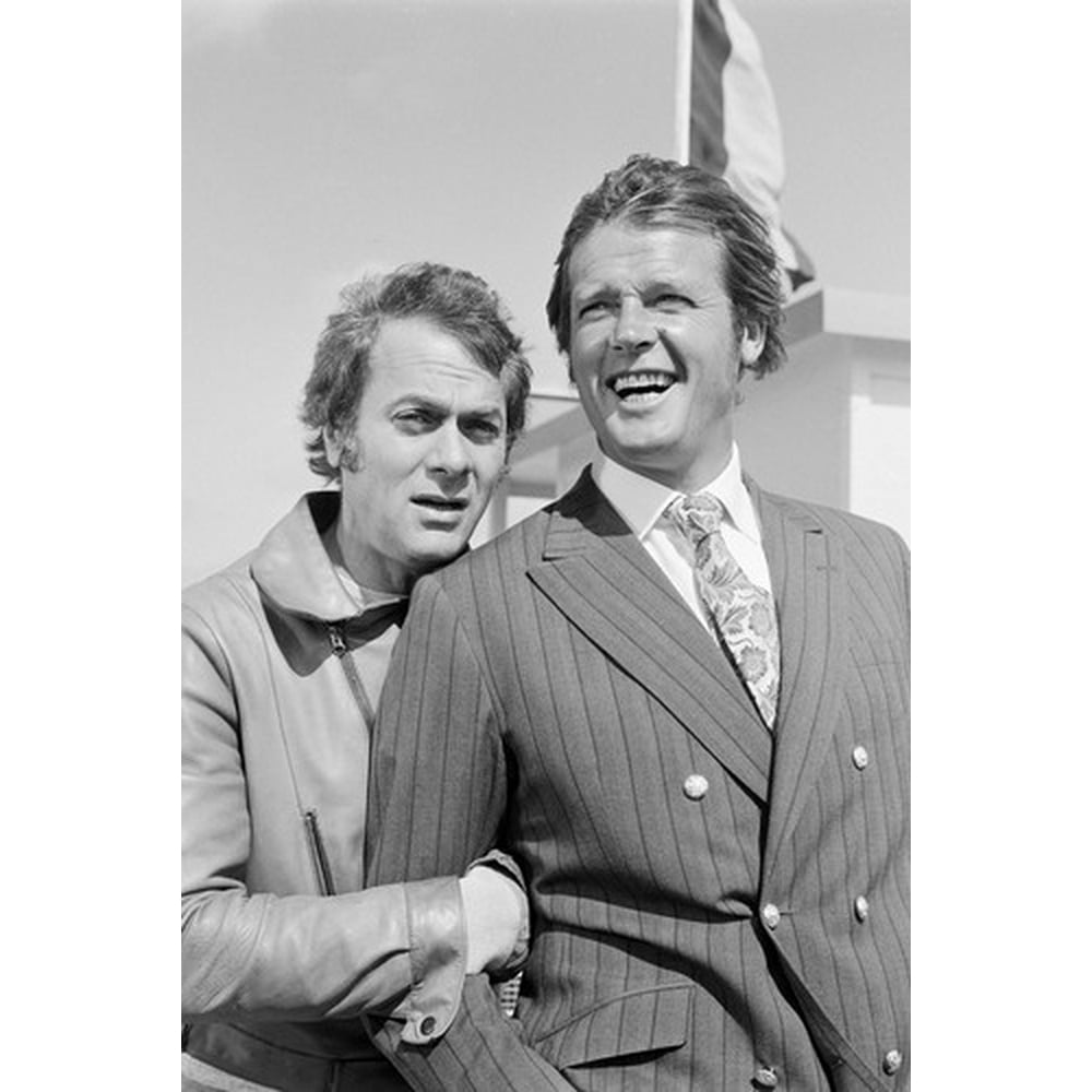 Tony Curtis and Roger Moore in The Persuaders! laughing on set portrait 24x36 Poster Walmart Tony Curtis and Roger Moore in The Persuaders! laughing on set portrait 24x36 Poster Walmart