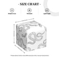 thumbnail image 4 of Yiaed Hand Drawn Snake Print Tissue Box Cover, PU Leather Decorative Organizer for Tabletop, Bathroom, Car, Office Creative Decorative, 4 of 7