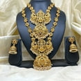 thumbnail image 3 of Kajaro Designs Jewels gold plated necklace set with earrings for women | south indian jewelry for egagement and weddings, 3 of 4