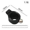 thumbnail image 3 of Asiento de rueda trasera de aleación de aluminio CUTICAT RC 1/16 Negro, 3 of 8