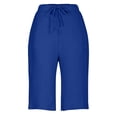 thumbnail image 5 of Pants for Women Casual Work Stretchy Slim Fit Trousers Office Slacks with Pockets, 5 of 6