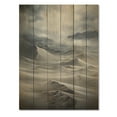 thumbnail image 3 of Designart "Desert Sandstorm Euphony Impasto" Landscape & Nature Print on Natural Pine Wood, 3 of 5