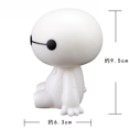 thumbnail image 4 of Figura de robot Baymax de plástico con dibujos animados que mueve la cabeza, adornos para el interior del coche, muñecos de Big Hero, accesorios de adorno, 4 of 4