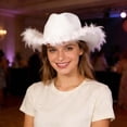 thumbnail image 1 of Chapeau Bob pour Tenue Décontractée avec Style à Grand Bord Occidental pour Fêtes et Concerts, 1 of 4